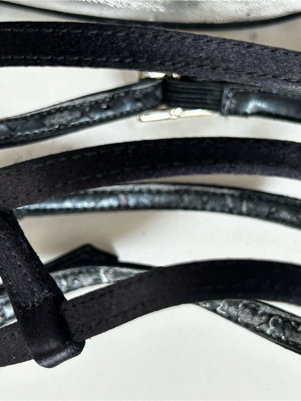 Stuart Weitzman platform heels with crystal buckles and crystal heel size 7.5 - Picture 2 of 14